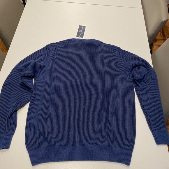 Vineyard Vines Offshore On The Go Crewneck Sweater Faded Indigo - Picture 5 of 5